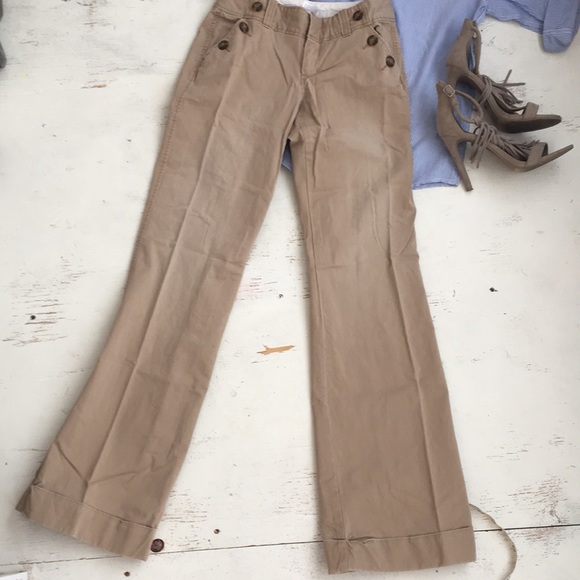 [ Old Navy Sailor Fromt Khaki Chino Pants ] 0 Reg - Picture 2 of 6